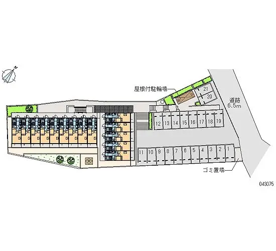 ★手数料０円★川越市岸町　月極駐車場（LP）